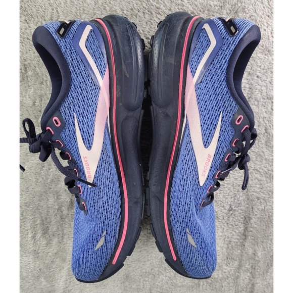 Brooks Ghost 15 Running Shoes Womens Size 9.5 Blue Peacoat Pink Athletic Sneaker - Picture 6 of 11